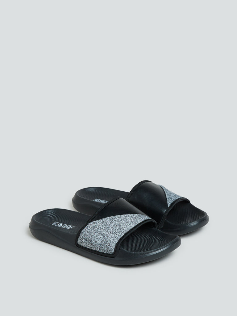 SOLEPLAY Black Printed Pool Slides